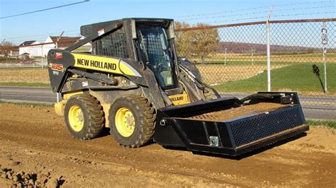 What is Soil prep using a skid steer and power rake